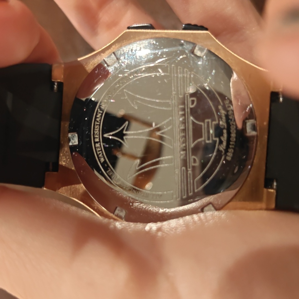 Maserati Black and Gold Men's Watch - Picture 3 of 4